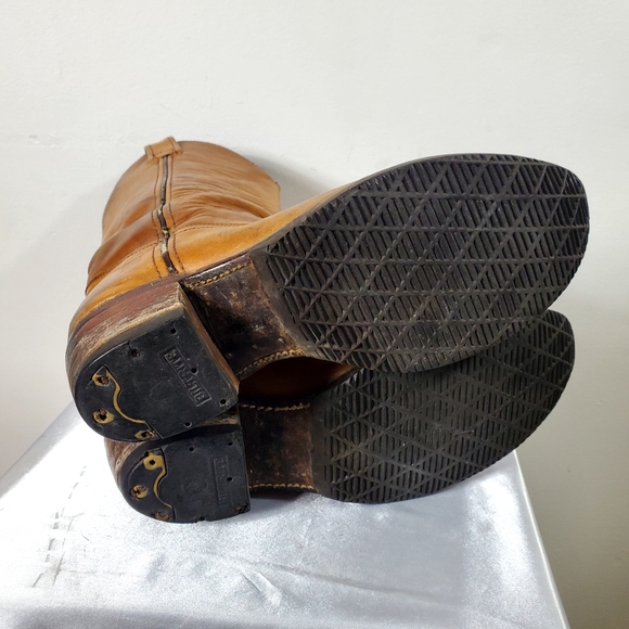 Steel Cap Vintage Leather Cowboy Boots - Picture 7 of 16